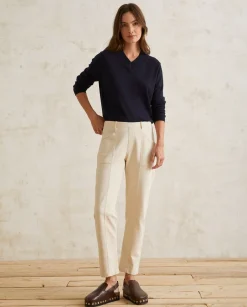 YERSE Trousers And Jeans^Cotton Trousers Ecru
