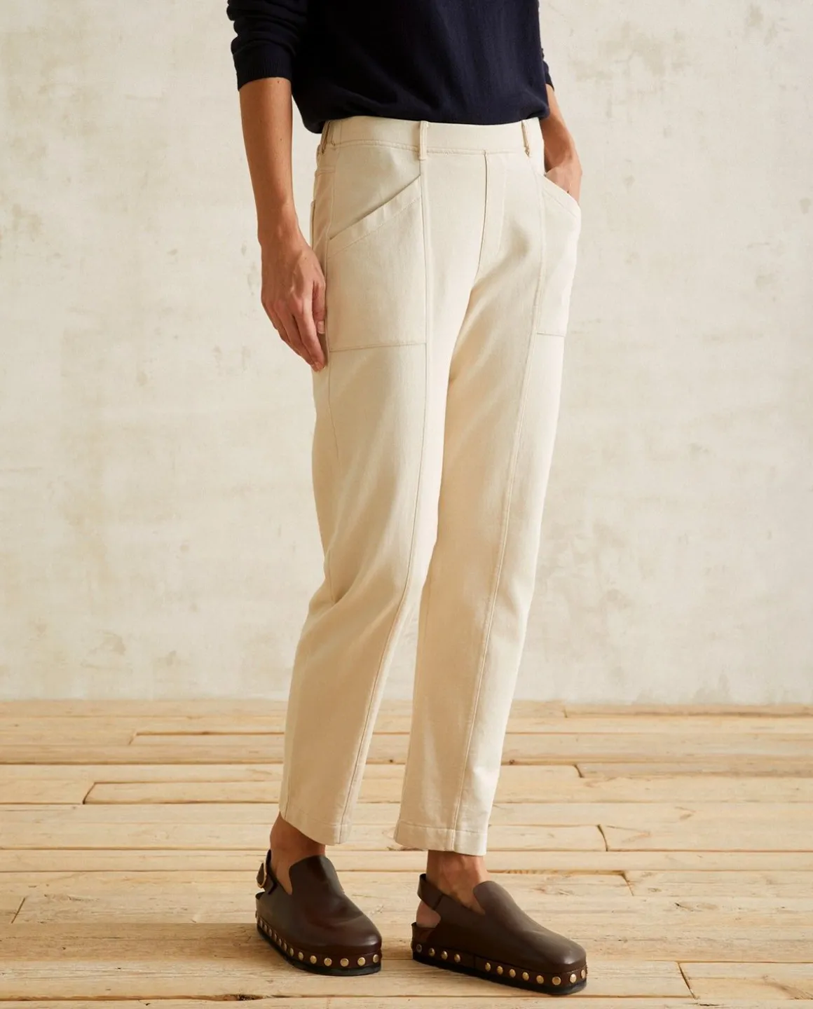 YERSE Trousers And Jeans^Cotton Trousers Ecru