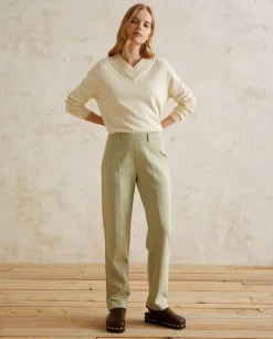 YERSE Trousers And Jeans^Cotton Trousers Green