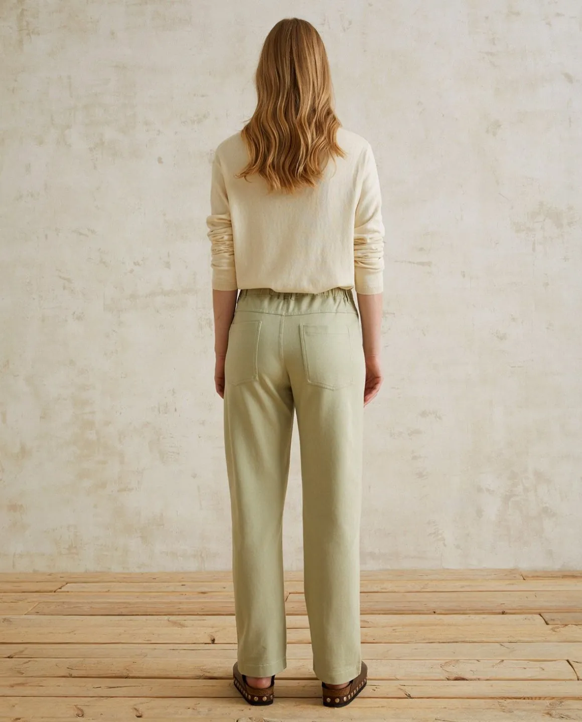 YERSE Trousers And Jeans^Cotton Trousers Green