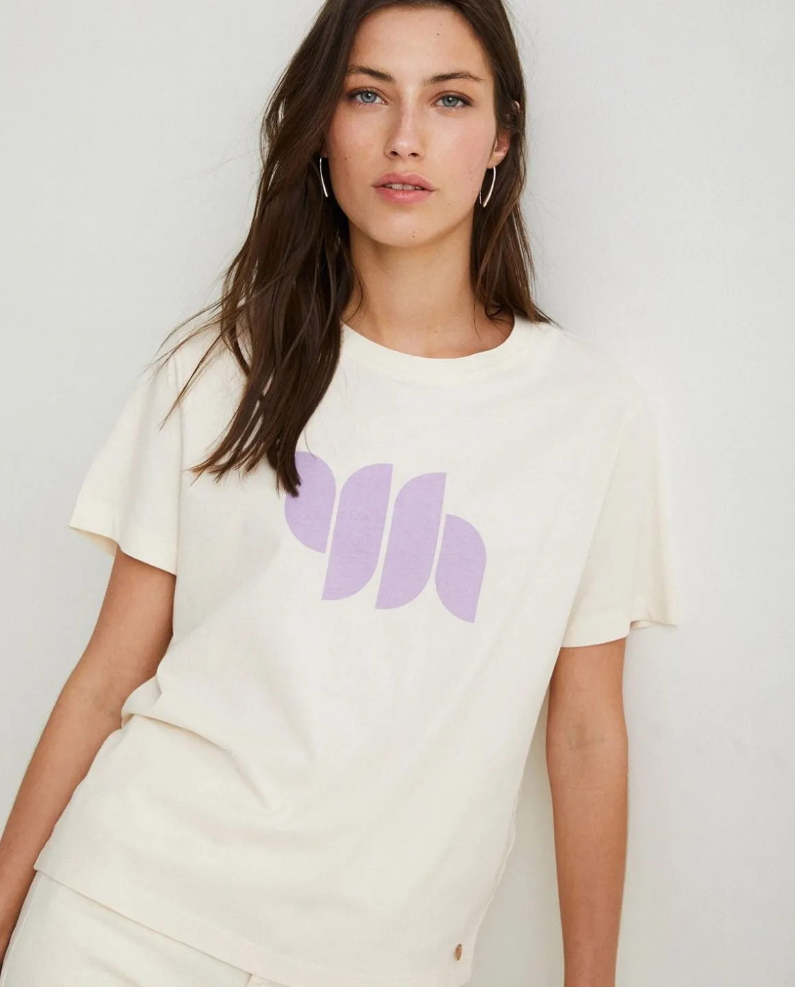 YERSE T- Shirts And Tops^Cotton T-Shirt Logo Natural