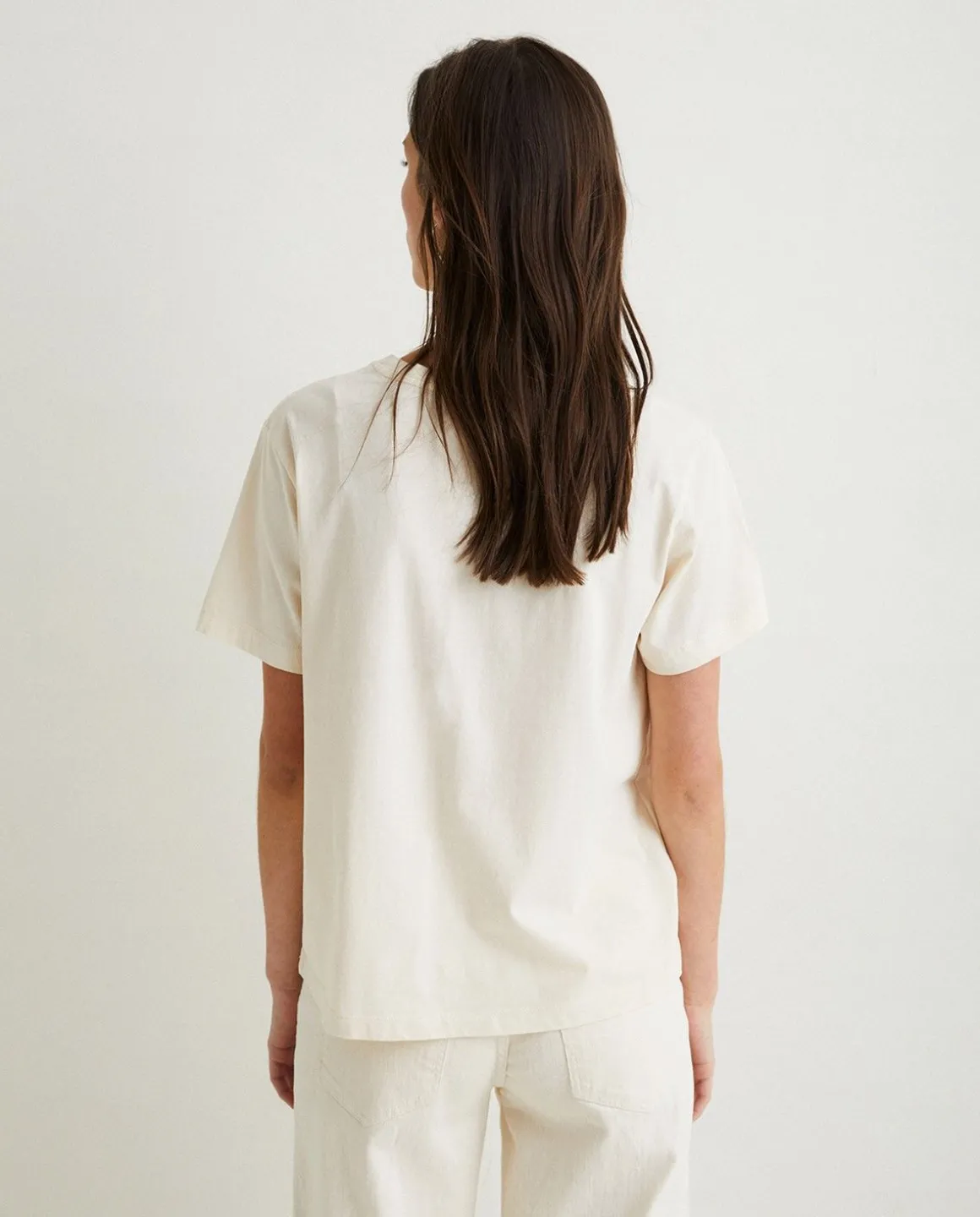 YERSE T- Shirts And Tops^Cotton T-Shirt Logo Natural
