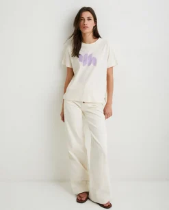 YERSE T- Shirts And Tops^Cotton T-Shirt Logo Natural
