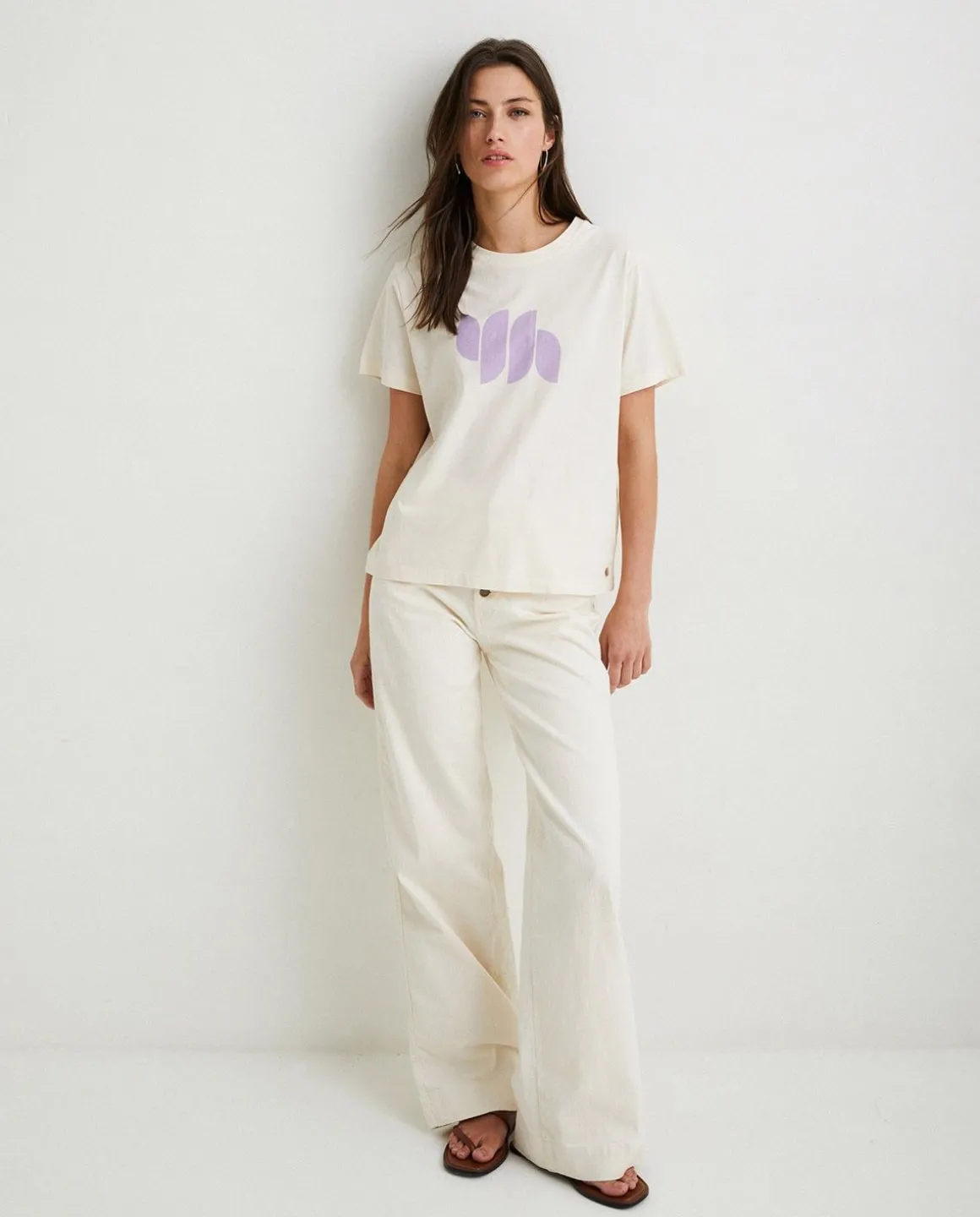 YERSE T- Shirts And Tops^Cotton T-Shirt Logo Natural