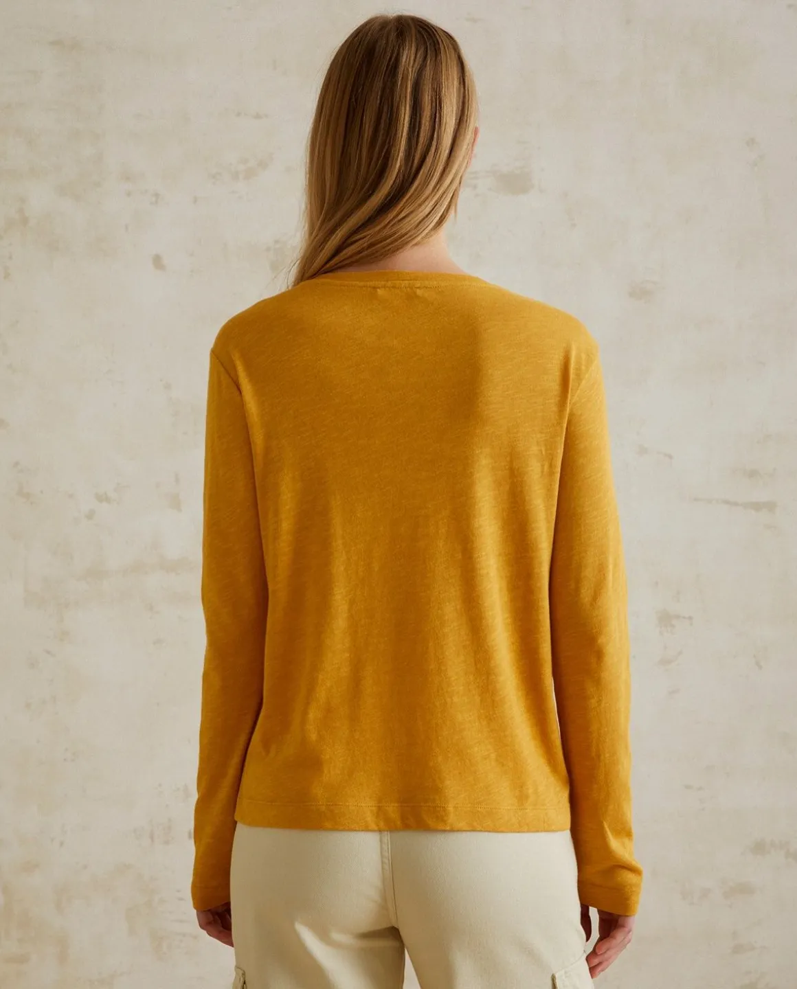 YERSE T- Shirts And Tops^Cotton T-Shirt Yellow