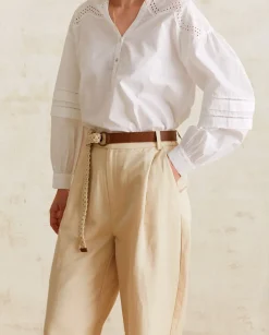 YERSE Belts^Cotton-Linen Belt Natural