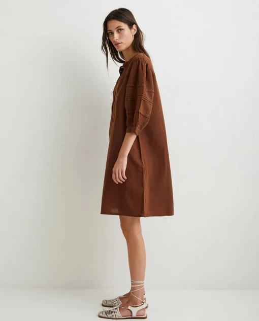 YERSE Dresses And Jumpsuits^Cotton-Linen Dress Brown