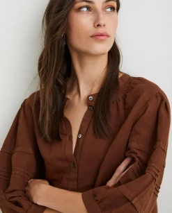 YERSE Dresses And Jumpsuits^Cotton-Linen Dress Brown
