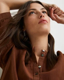 YERSE Dresses And Jumpsuits^Cotton-Linen Dress Brown
