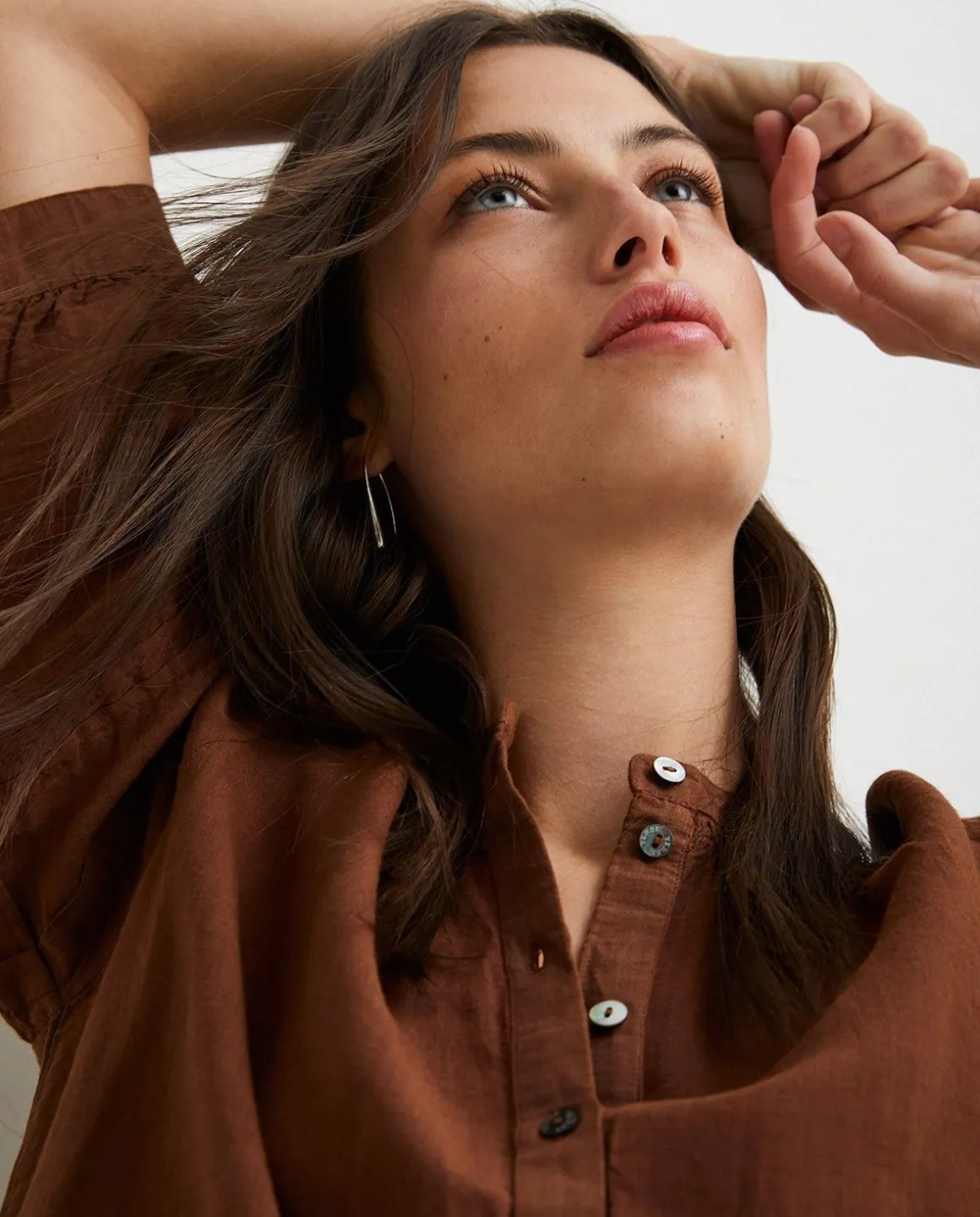 YERSE Dresses And Jumpsuits^Cotton-Linen Dress Brown