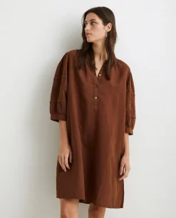 YERSE Dresses And Jumpsuits^Cotton-Linen Dress Brown
