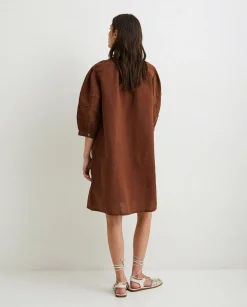 YERSE Dresses And Jumpsuits^Cotton-Linen Dress Brown