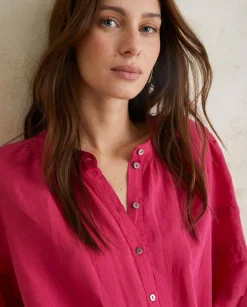YERSE Dresses And Jumpsuits^Cotton-Linen Dress Pink