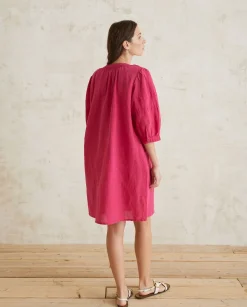 YERSE Dresses And Jumpsuits^Cotton-Linen Dress Pink