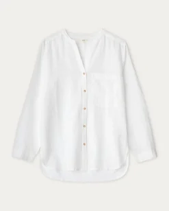 YERSE Shirts And Blouses^Cotton-Linen Shirt White