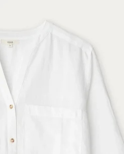 YERSE Shirts And Blouses^Cotton-Linen Shirt White