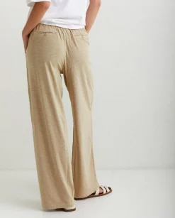 YERSE Trousers And Jeans^Cotton-Linen Trousers Beige