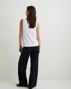 YERSE Trousers And Jeans^Cotton-Linen Trousers Black