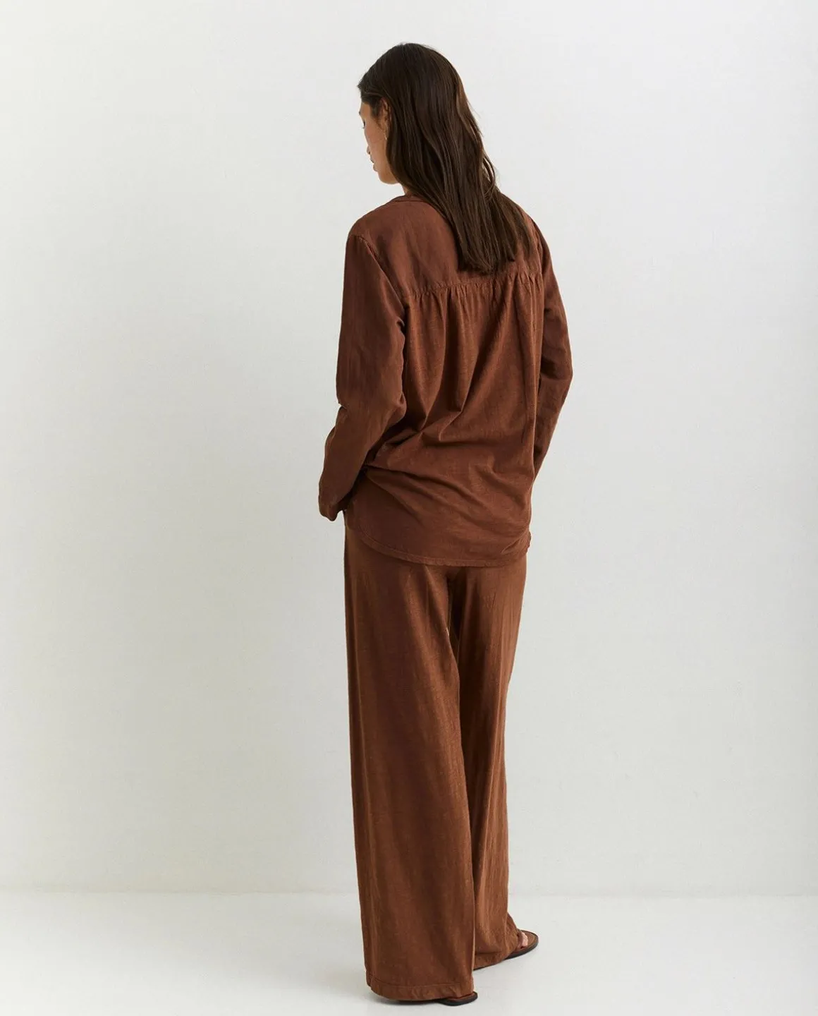 YERSE Trousers And Jeans^Cotton-Linen Trousers Brown