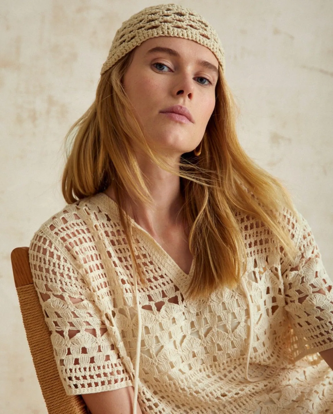 YERSE Dresses And Jumpsuits^Crochet Midi Dress Ecru