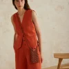 YERSE Bags^Crochet Mobile Pouch Chocolate