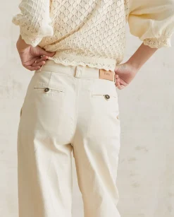 YERSE Trousers And Jeans^Denim Carrot Trousers Ecru