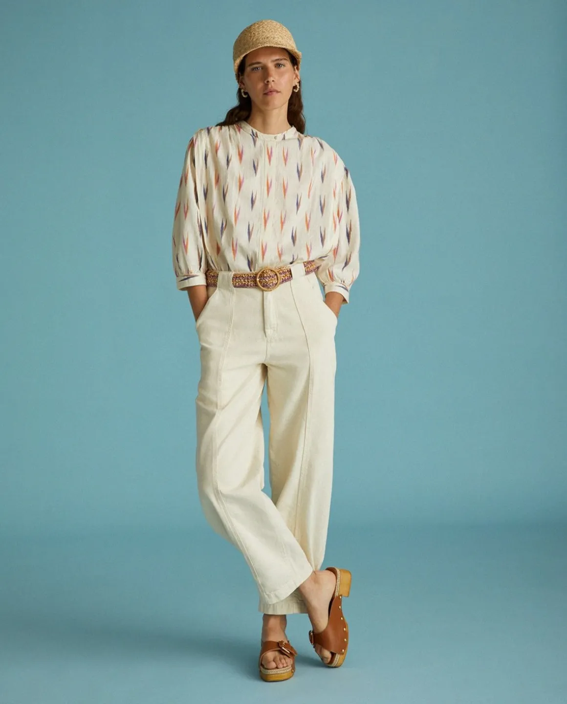 YERSE Trousers And Jeans^Denim Carrot Trousers Ecru