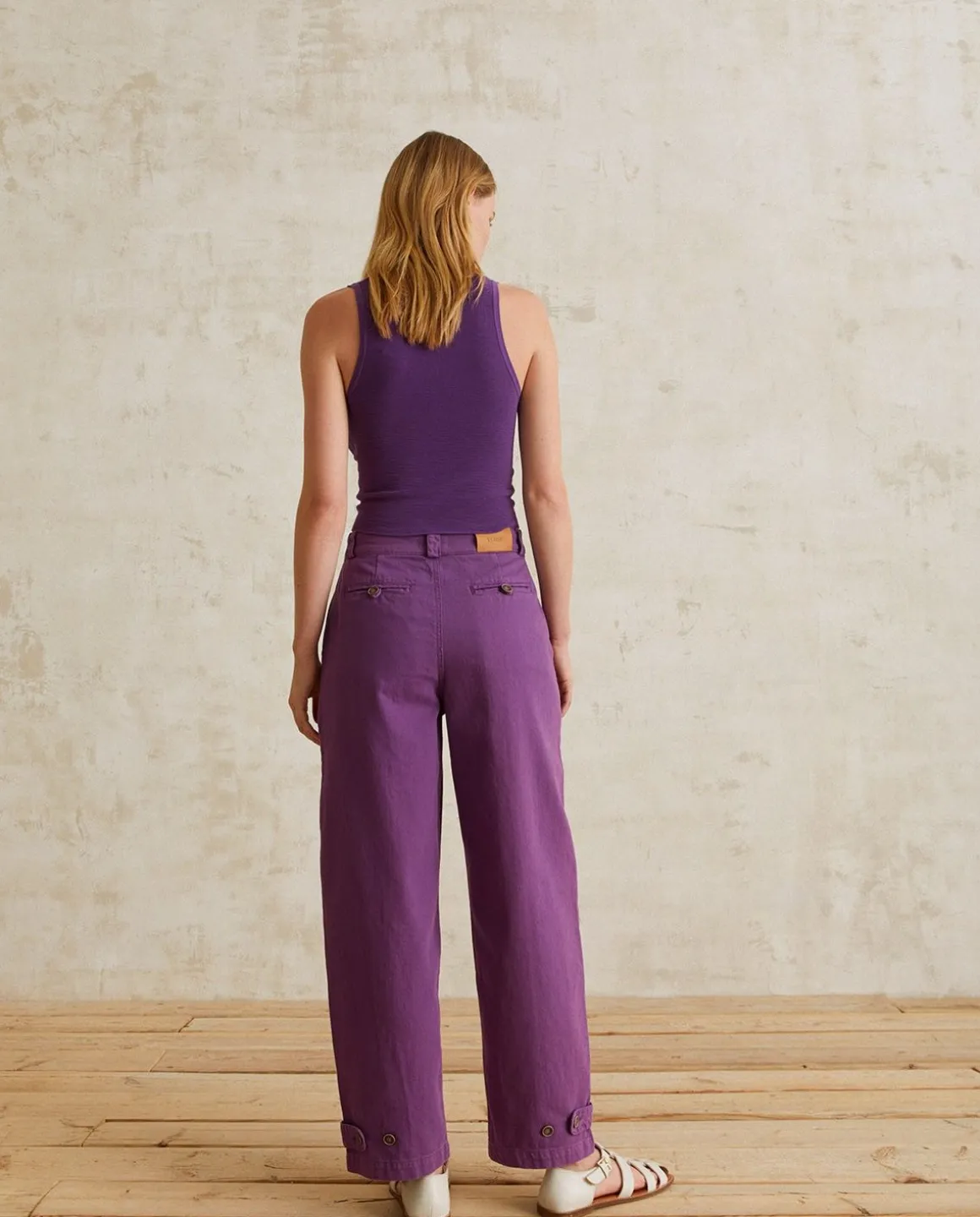 YERSE Trousers And Jeans^Denim Carrot Trousers Purple