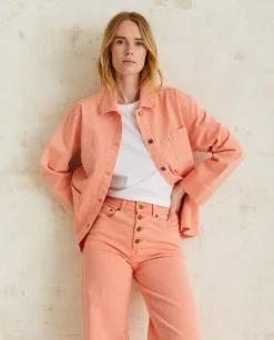 YERSE Jackets And Blazers^Denim Jacket Pockets Salmon