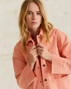 YERSE Jackets And Blazers^Denim Jacket Pockets Salmon