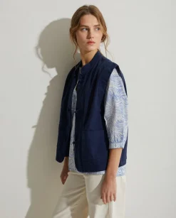 YERSE T- Shirts And Tops^Denim Vest Navy