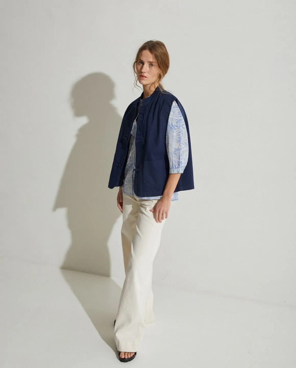 YERSE T- Shirts And Tops^Denim Vest Navy