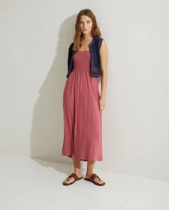 YERSE Dresses And Jumpsuits^Dress Gathered Straps Wine