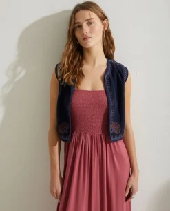 YERSE Dresses And Jumpsuits^Dress Gathered Straps Wine