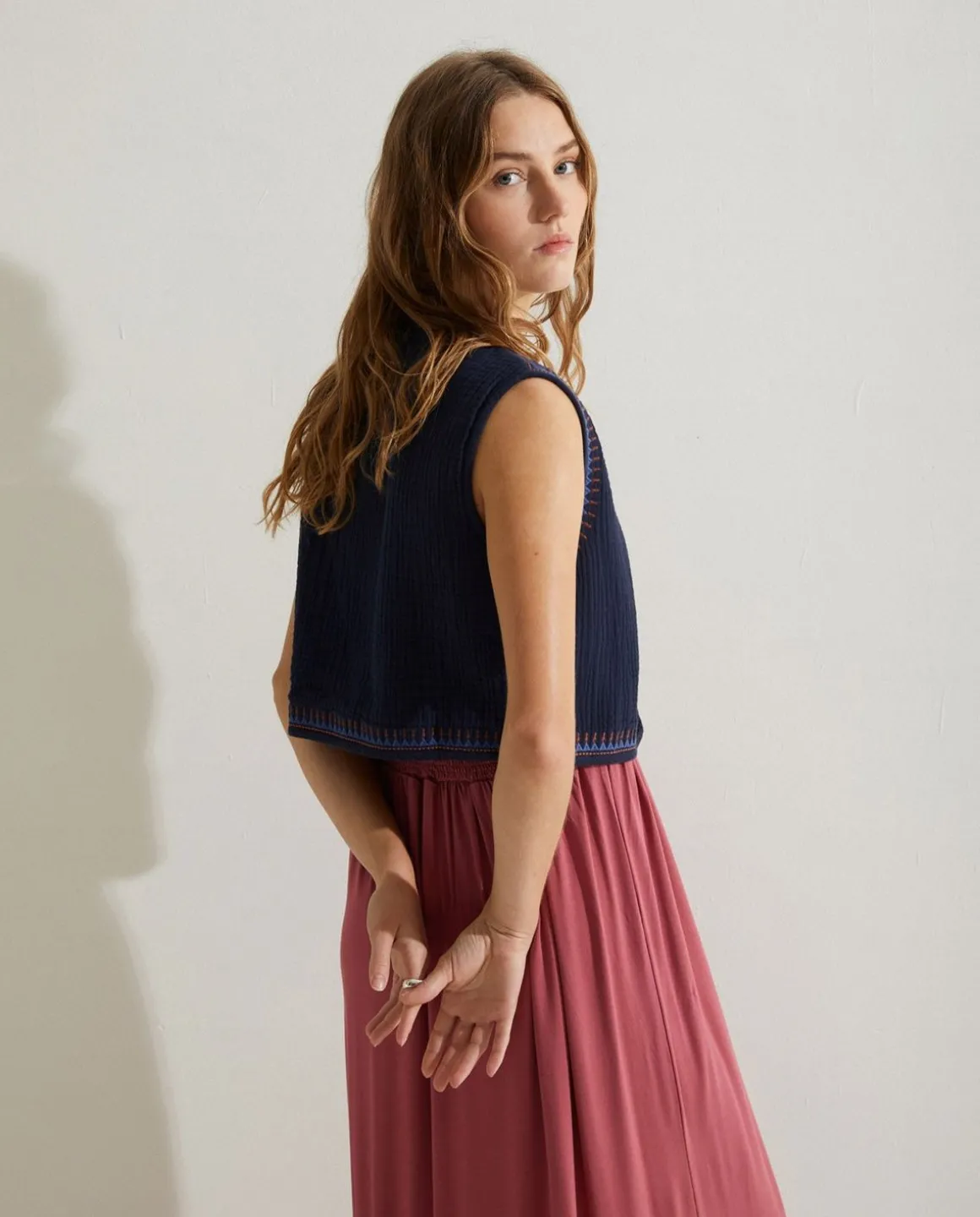 YERSE Dresses And Jumpsuits^Dress Gathered Straps Wine