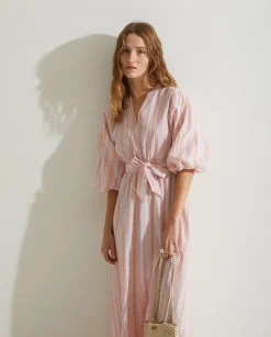 YERSE Dresses And Jumpsuits^Dress Puffed Sleeves Pink