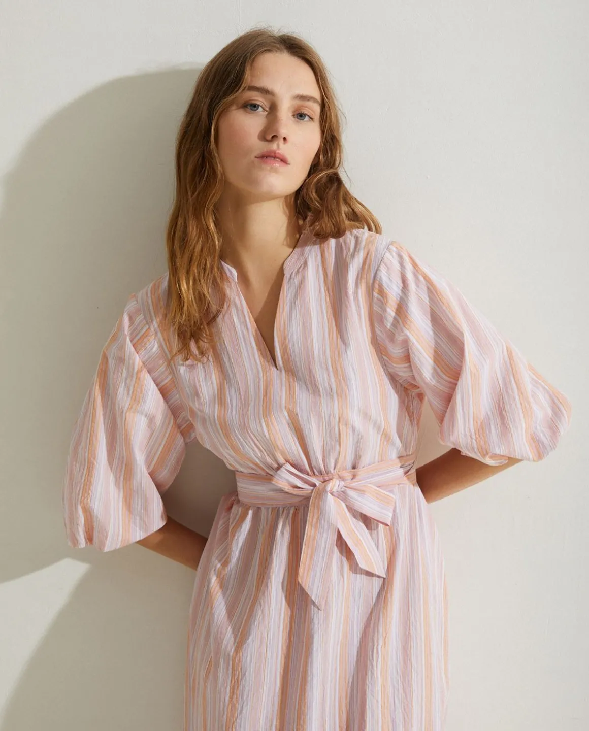 YERSE Dresses And Jumpsuits^Dress Puffed Sleeves Pink