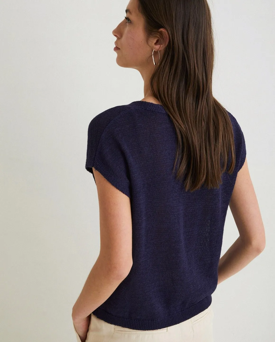 YERSE Sweaters & Cardigans^Drop-Sleeve Vest Navy