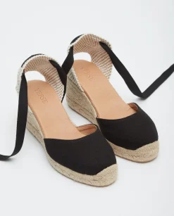 YERSE Shoes^Esparto Wedge Negro