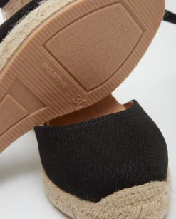 YERSE Shoes^Esparto Wedge Negro