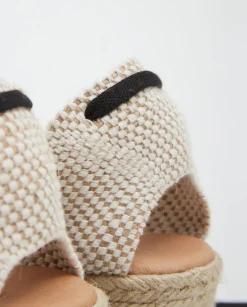 YERSE Shoes^Esparto Wedge Negro
