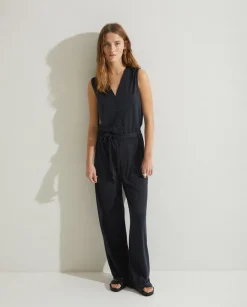 YERSE Dresses And Jumpsuits^Flowy Belted Jumpsuit Grey