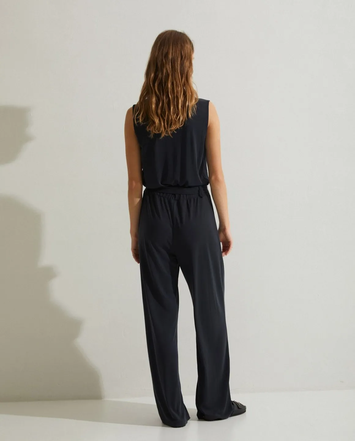 YERSE Dresses And Jumpsuits^Flowy Belted Jumpsuit Grey