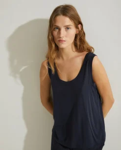 YERSE T- Shirts And Tops^Flowy Camisole Top Navy