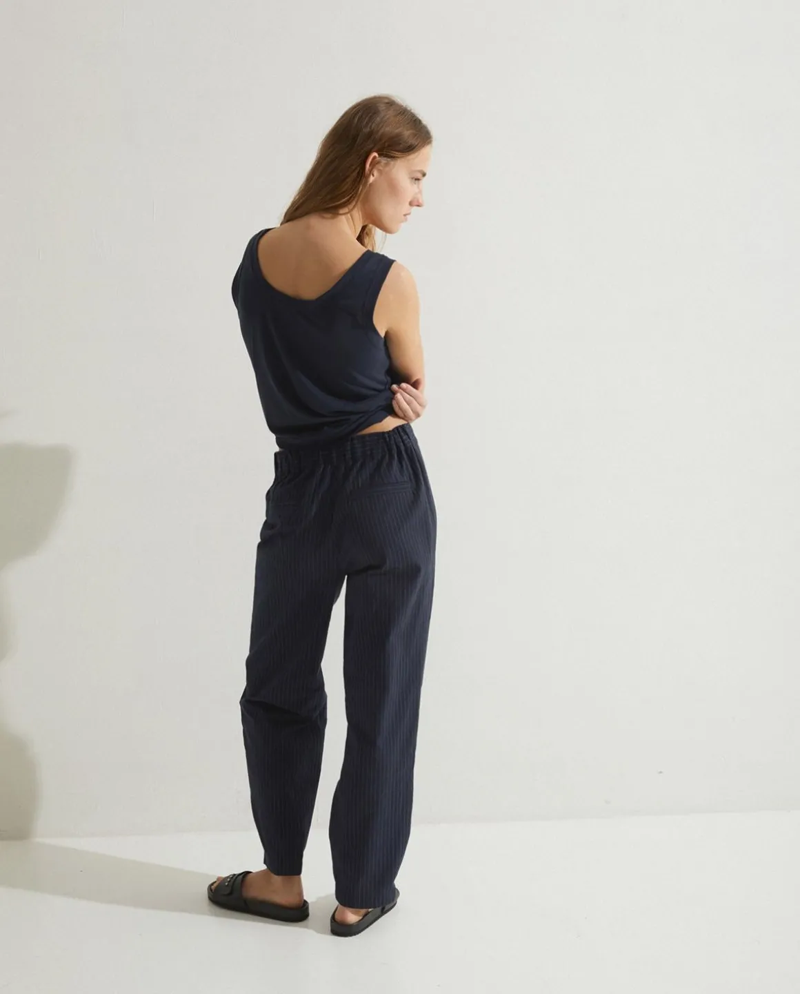 YERSE T- Shirts And Tops^Flowy Camisole Top Navy