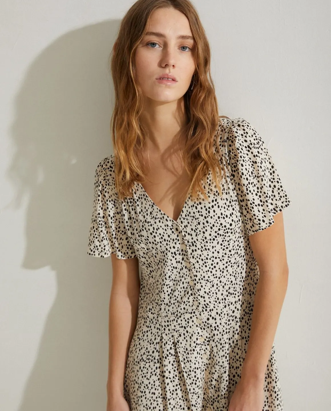 YERSE Dresses And Jumpsuits^Flowy Print Dress Ecru