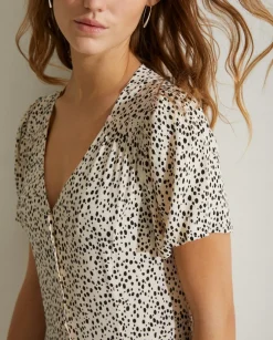 YERSE Dresses And Jumpsuits^Flowy Print Dress Ecru
