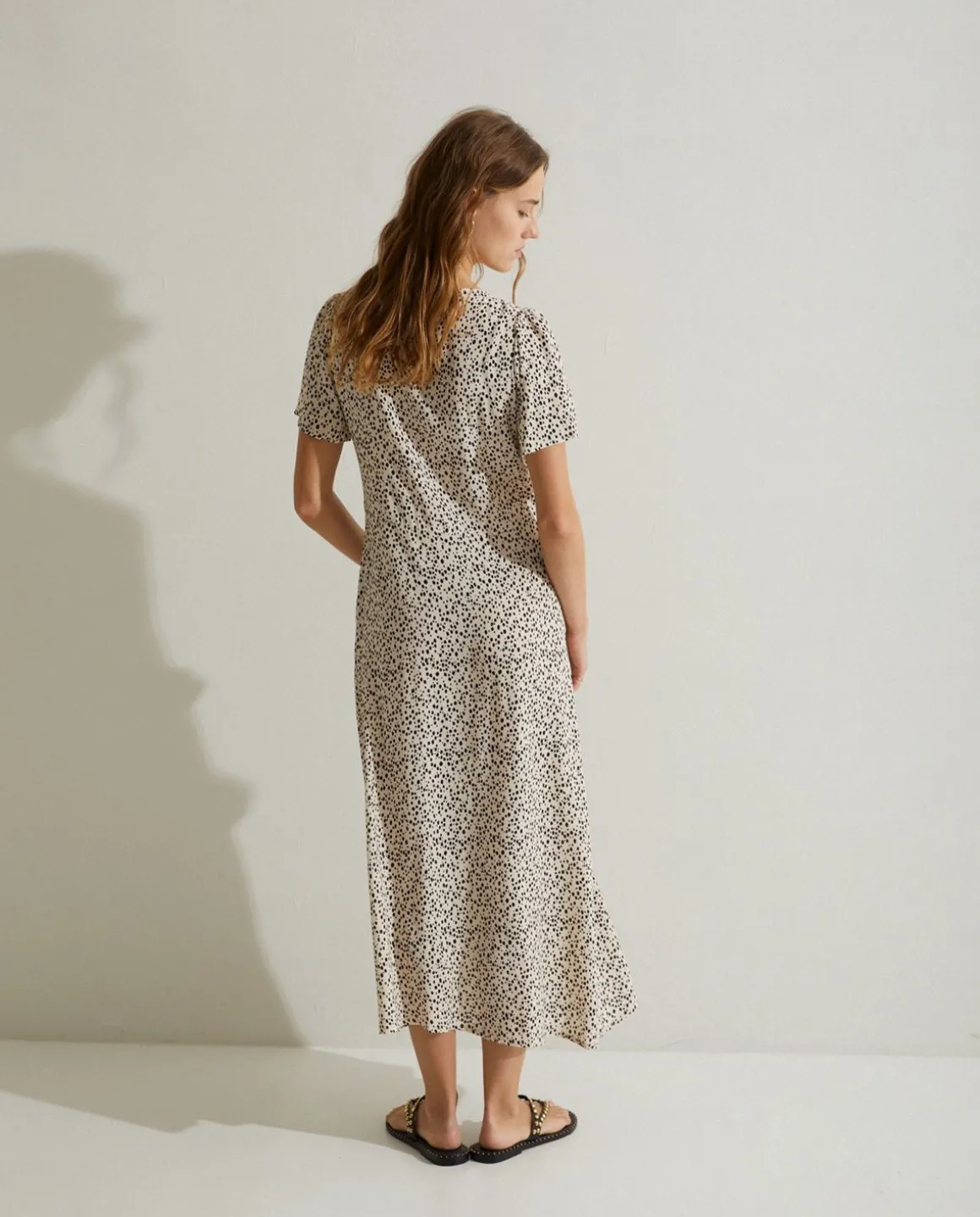YERSE Dresses And Jumpsuits^Flowy Print Dress Ecru