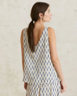 YERSE Shirts And Blouses^Flowy Print Top Ecru