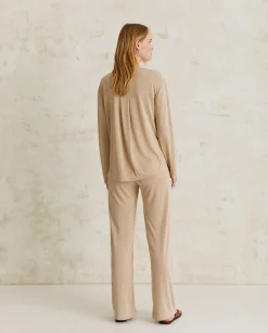 YERSE Shirts And Blouses^Flowy Shirt Beige